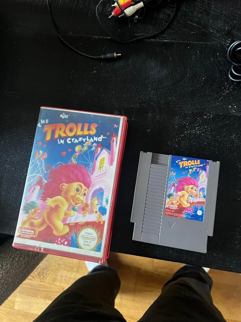 The Trolls in Crazyland NES game, Verzenden, Gebruikt, Overige genres