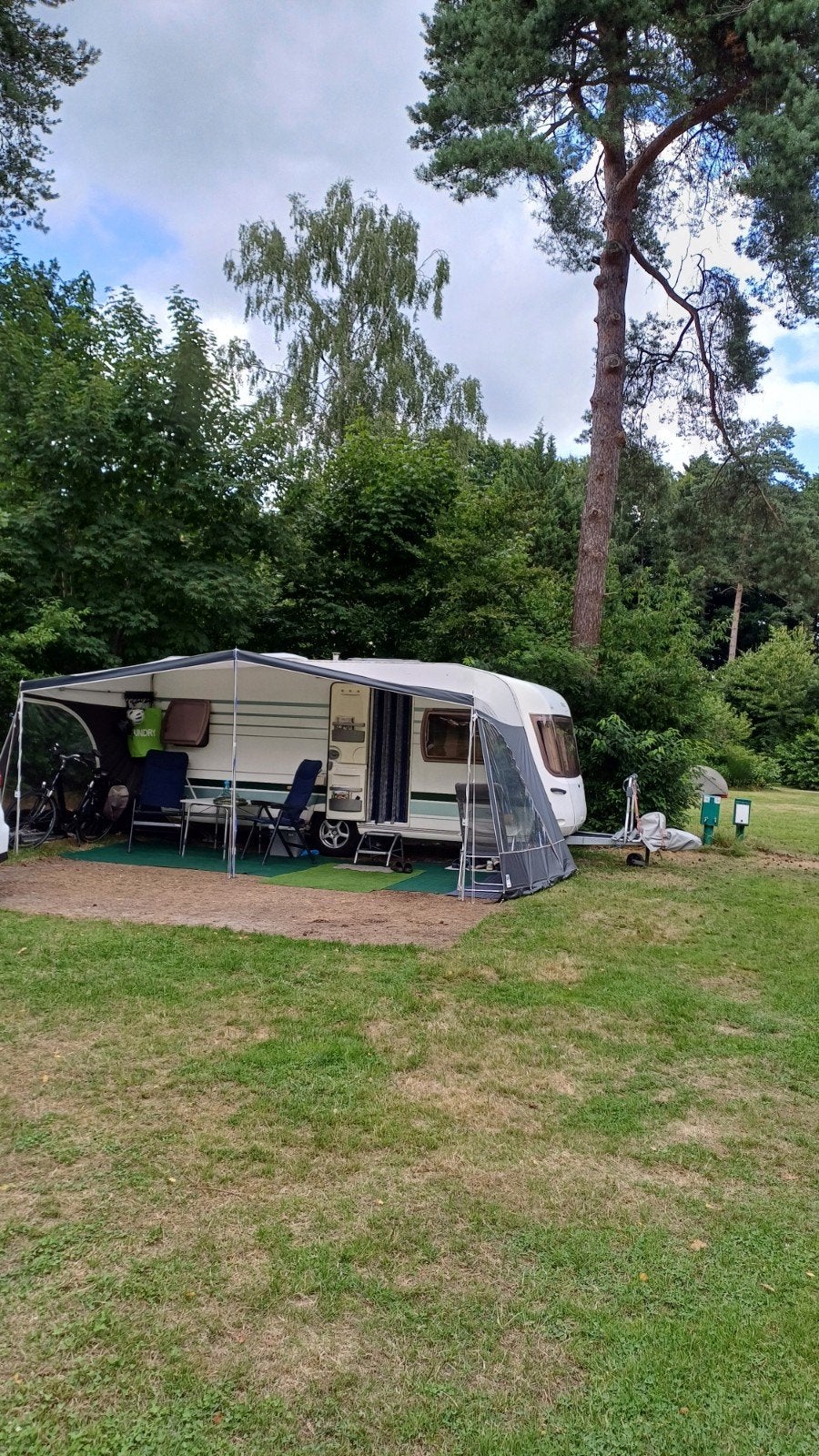 Luifel met set alluminium frame.Omloopmaat 9.00-9.30 m., Ophalen of Verzenden, Zo goed als nieuw