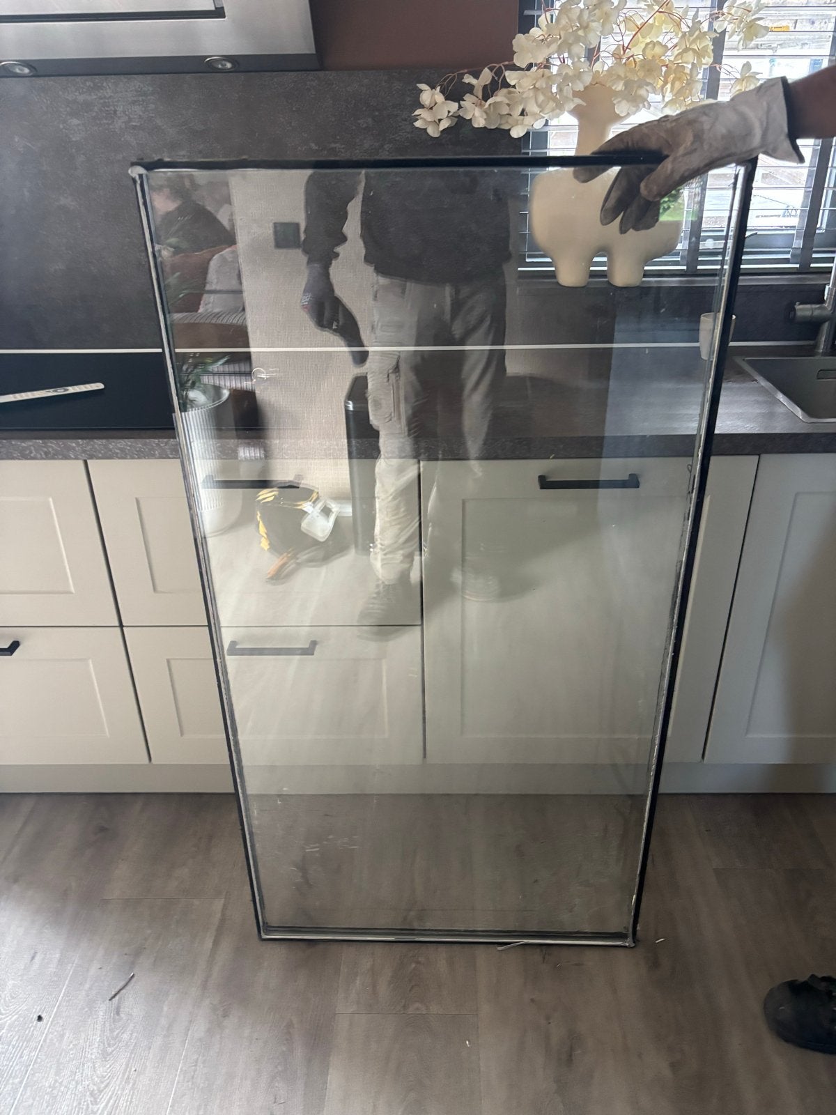 Raam met dubbelglas, Ophalen, Gevelraam of Ruit, Gebruikt, Minder dan 80 cm
