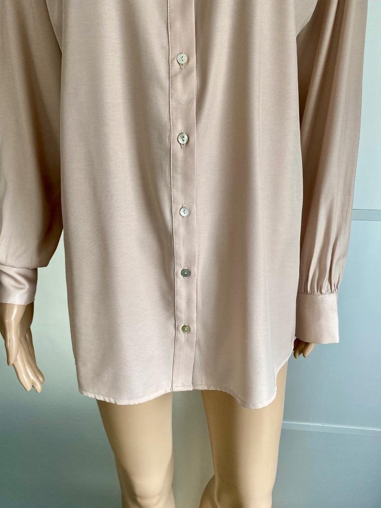 i60 MSCH Copenhagen maat XS/S=34/36 oversized blouse top, Msch Copenhagen, Beige, Ophalen of Verzenden, Zo goed als nieuw