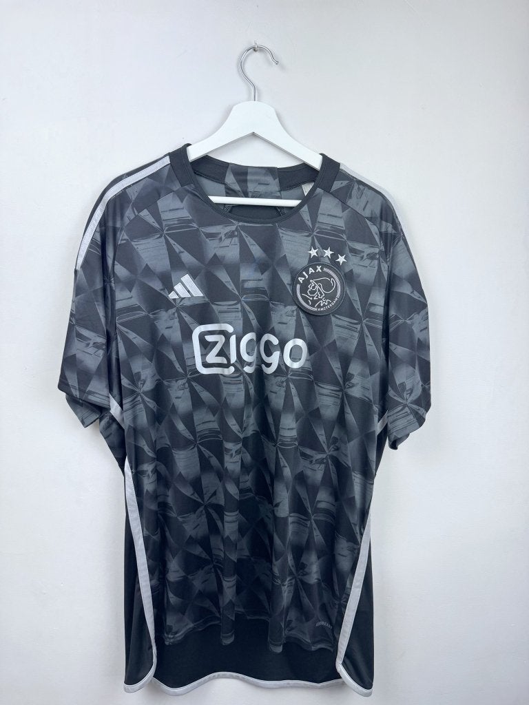Ajax 2023-24 Third Shirt Zwart Grijs XXL, Kleding | Heren, Ophalen, Zwart, Overige maten, Zo goed als nieuw