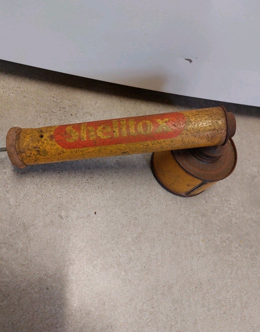 Shelltox gifspuit flitspuit shell vintage retro antiek
Zolde, Ophalen of Verzenden, Gebruikt