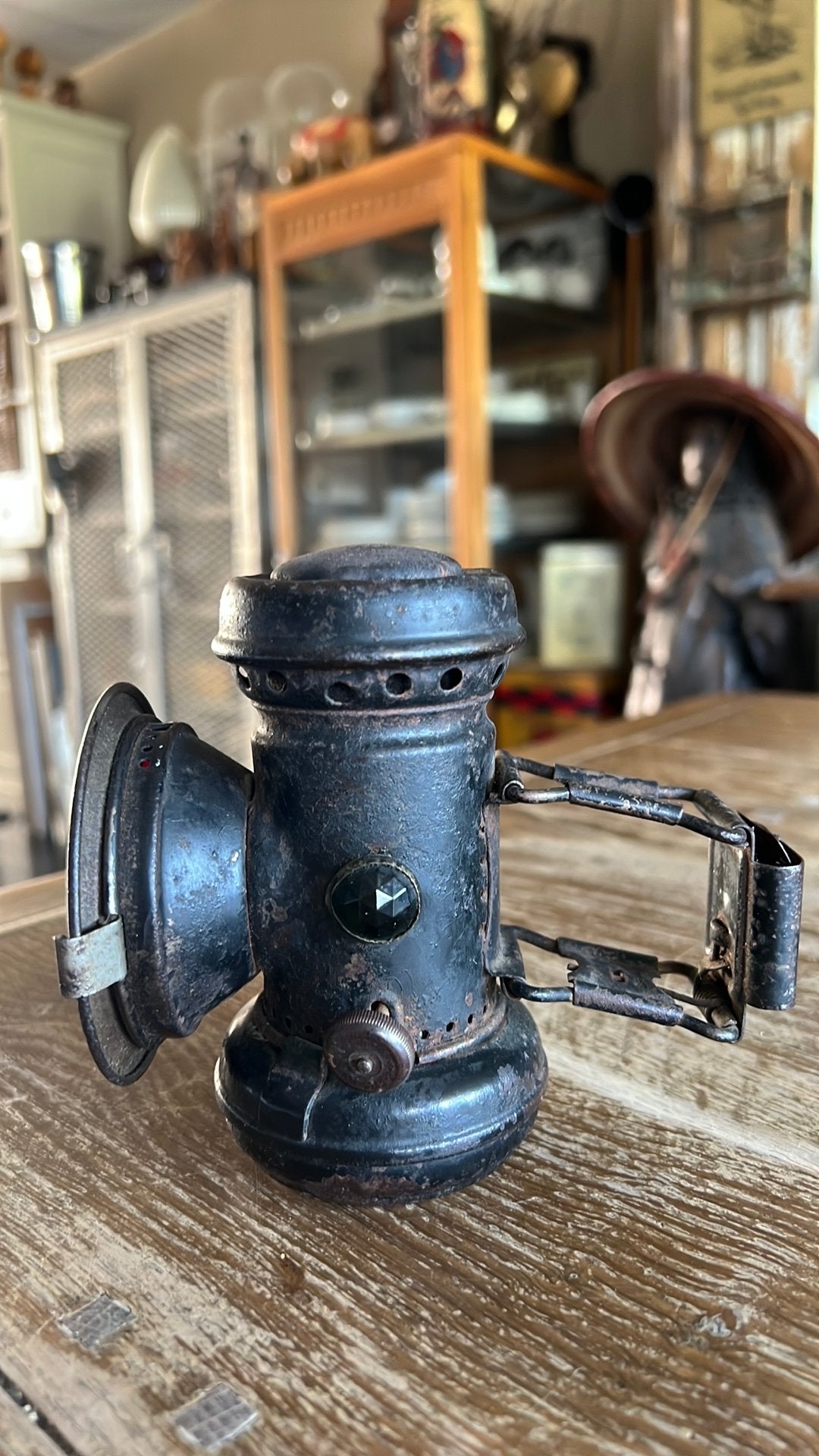 Prachtige antieke  / olielamp (circa 1900-1920), Ophalen of Verzenden