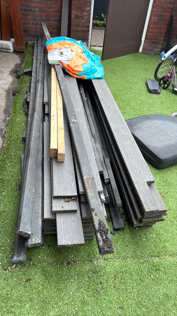 Antresiet massief composite, Tuin en Terras, Ophalen of Verzenden, Zo goed als nieuw, Hout
