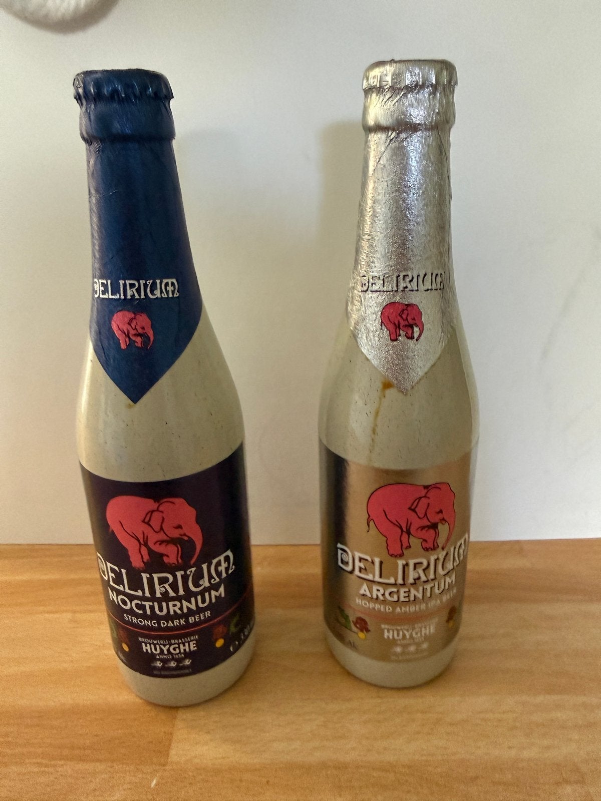 Delirium Nocturnum & Argentum Bierflessen - Collectors Item, Verzamelen, Biermerken, Ophalen of Verzenden, Nieuw, Flesje(s), Overige merken