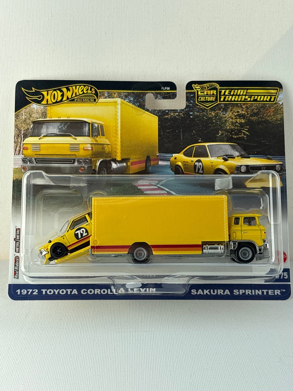 Hot Wheels Premium Team Transport 1972 Toyota Corolla Levin, Auto, Nieuw, Ophalen of Verzenden, Mattel
