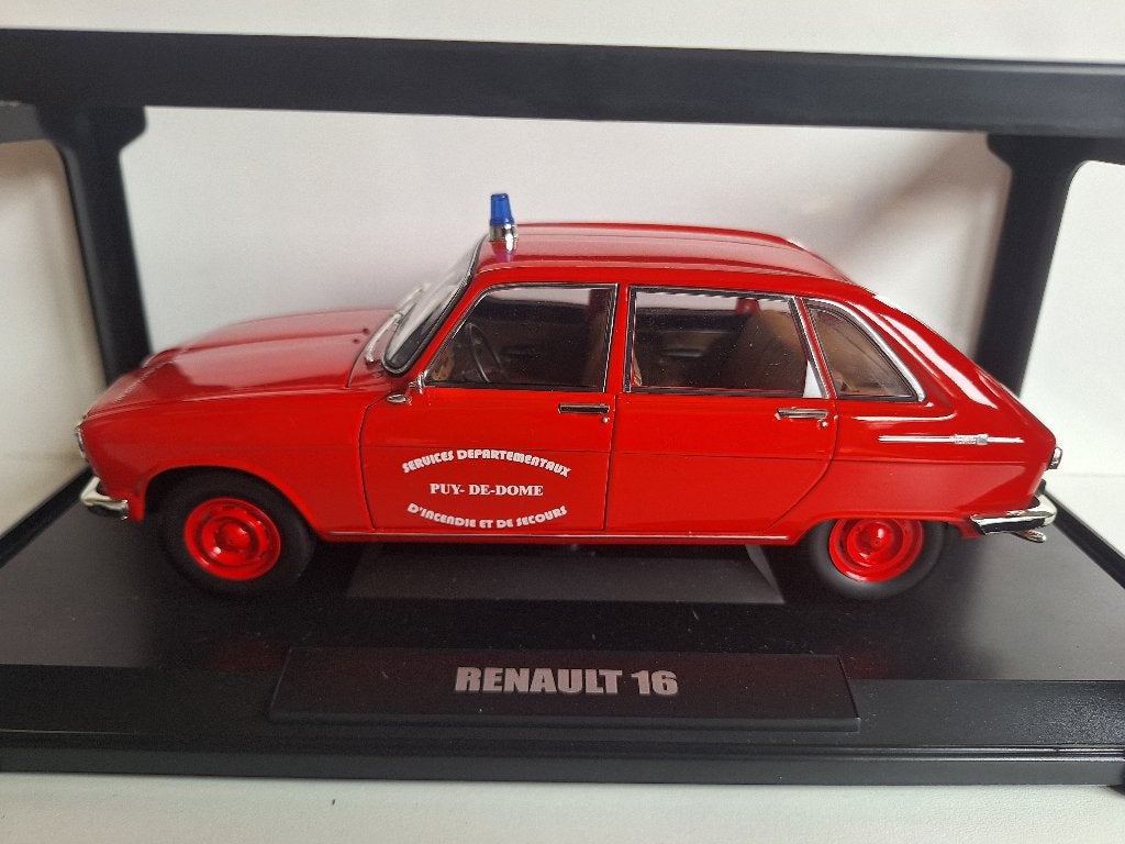 Renault 16 Pompiers Service Pont du Chateau 1/18 Norev, Ophalen of Verzenden, Zo goed als nieuw, Auto, Norev