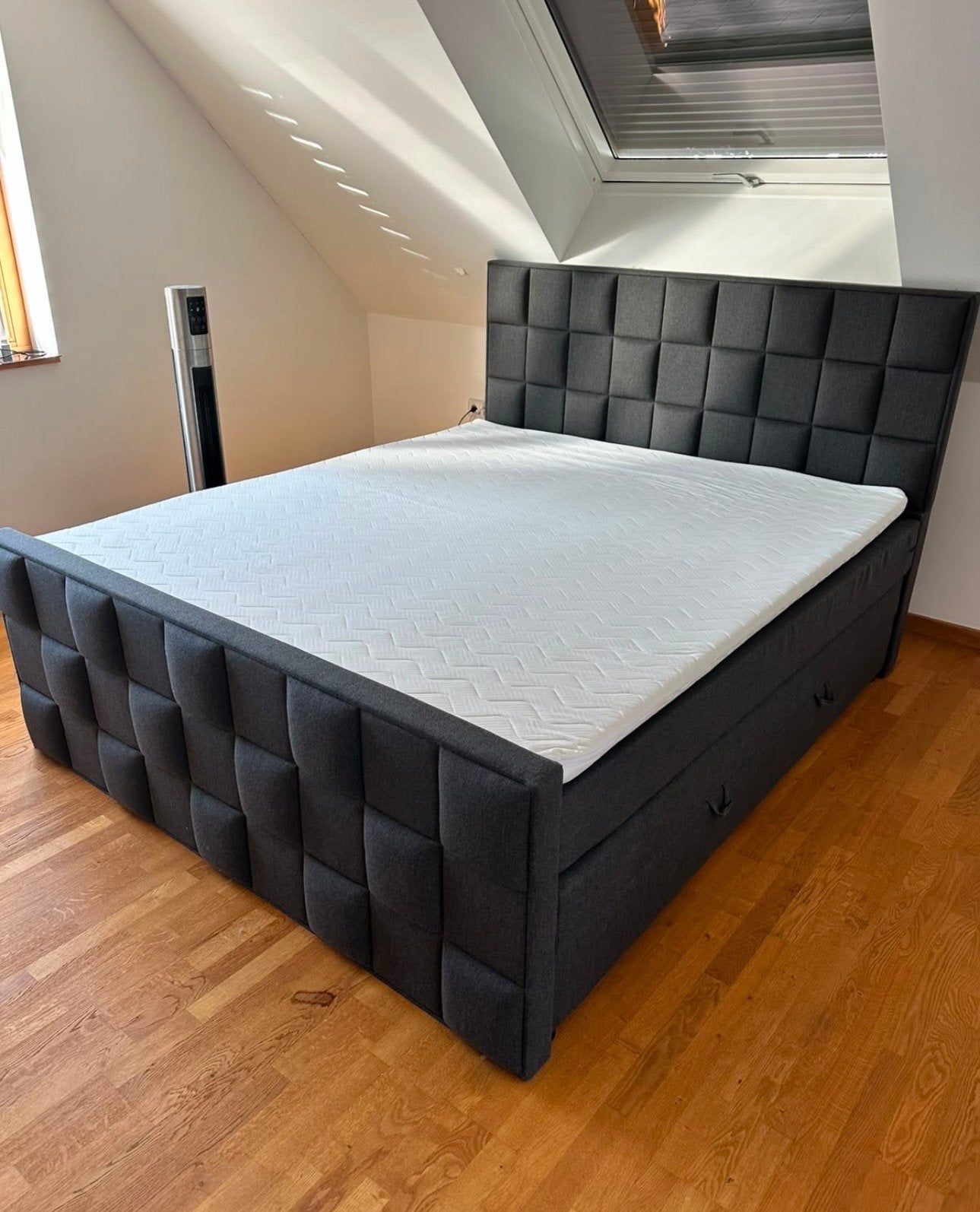 Tweepersoonsbed met opbergruimte 180x200, Ophalen of Verzenden, 180 cm, 200 cm, Nieuw