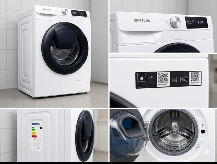 Samsung Wasmachine - Zo goed als nieuw, Ophalen, 1200 tot 1600 toeren, 8 tot 10 kg, Zo goed als nieuw