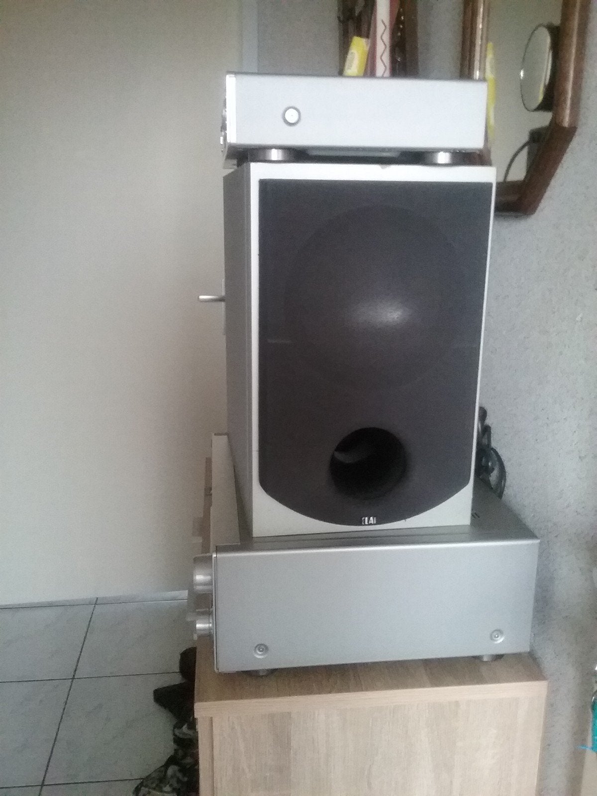 Sony Dvd/Video - speler met ELAC Speaker géén Versterker, Ophalen of Verzenden, Gebruikt, Speakers, Sony