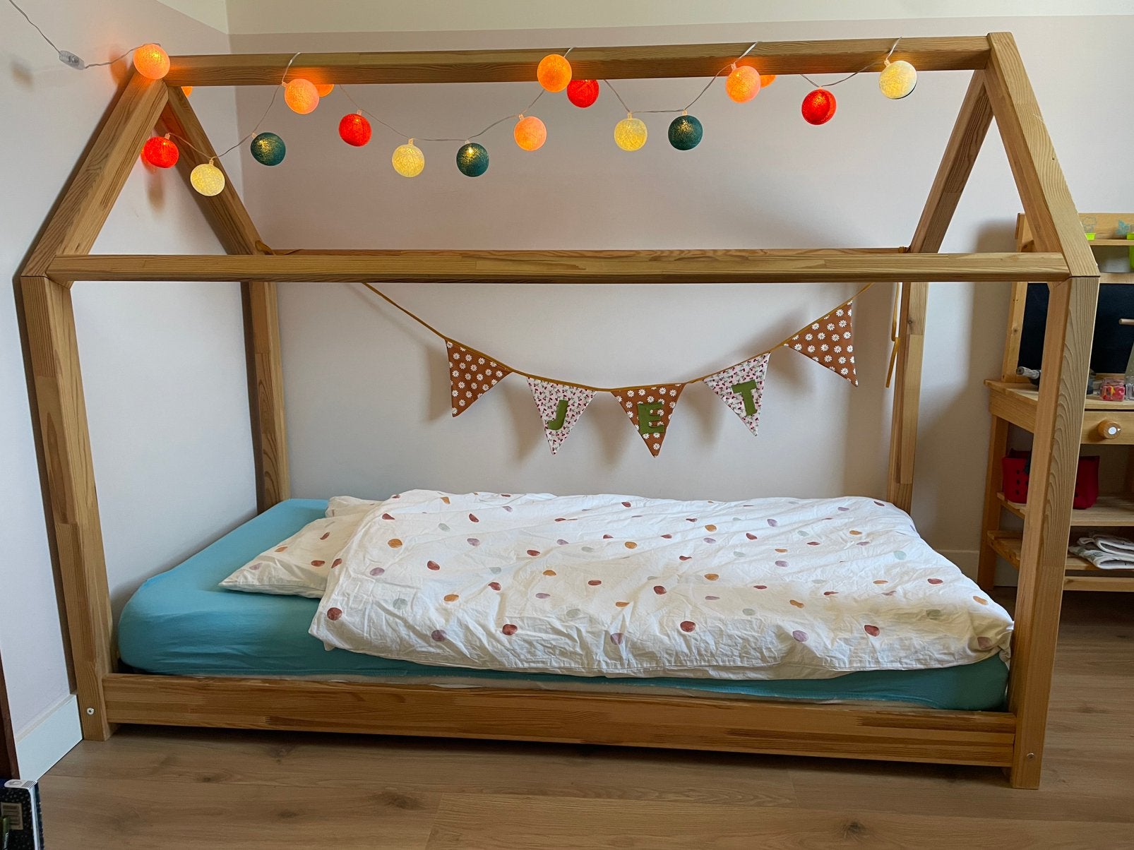 Peuterbed montessori, Kinderen en Baby's, Ophalen, Gebruikt, 140 tot 160 cm, 70 tot 85 cm