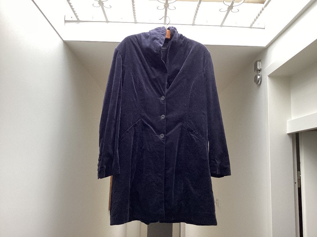 Fluwelen jas, donkerblauw maat 44 merk Expresso, Maat 42/44 (L), Ophalen of Verzenden, Zo goed als nieuw, Expresso