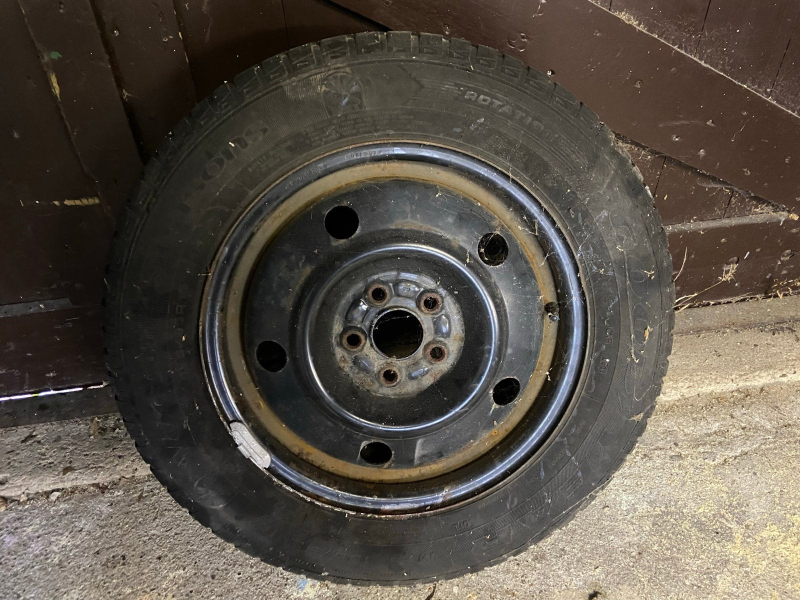 Goodyear Vector 4Seasons 195/65R15 band op stalen velg, Ophalen, Gebruikt