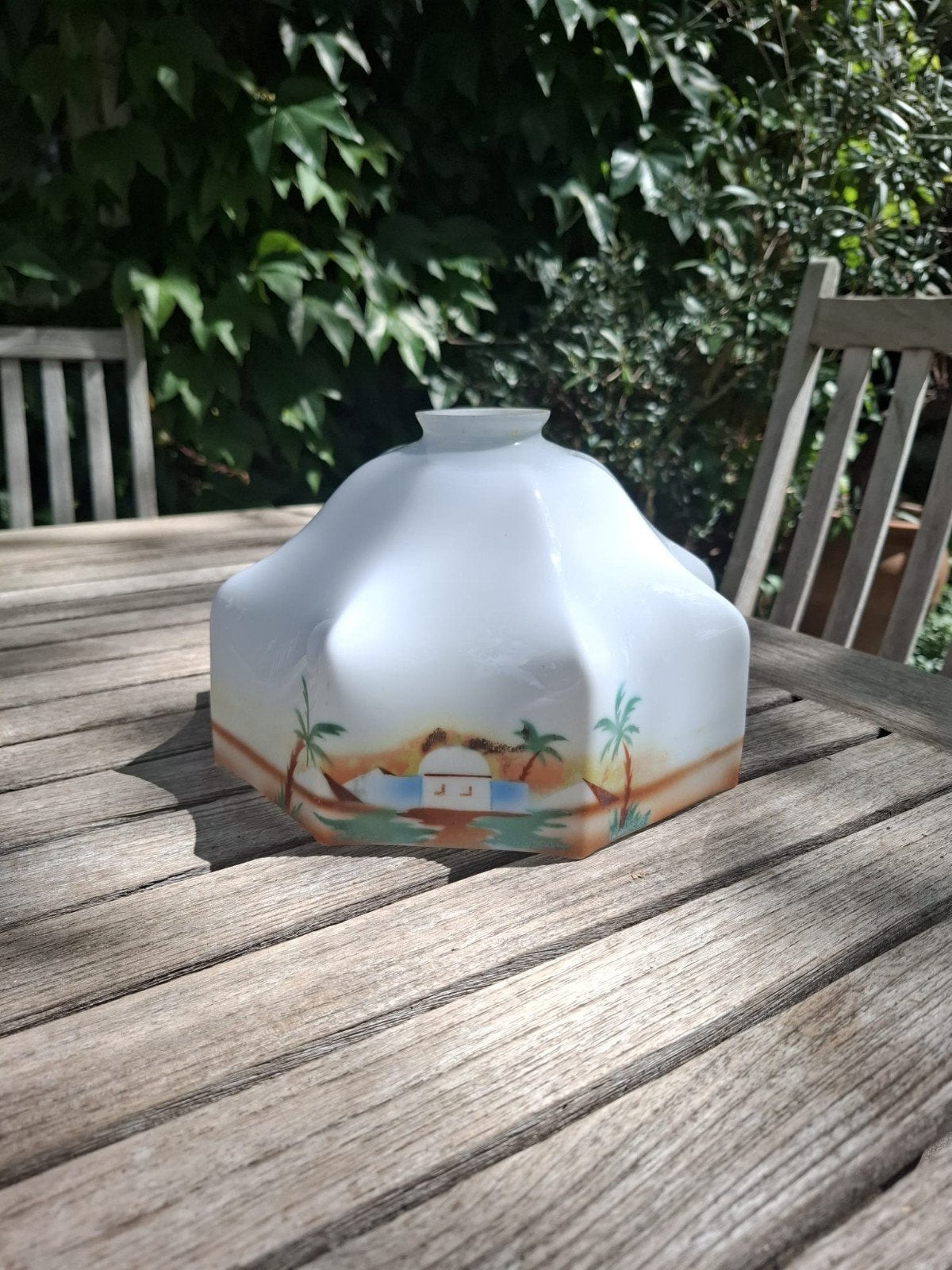 Antieke Art Deco Egypt Revival Lampenkap, Ophalen of Verzenden