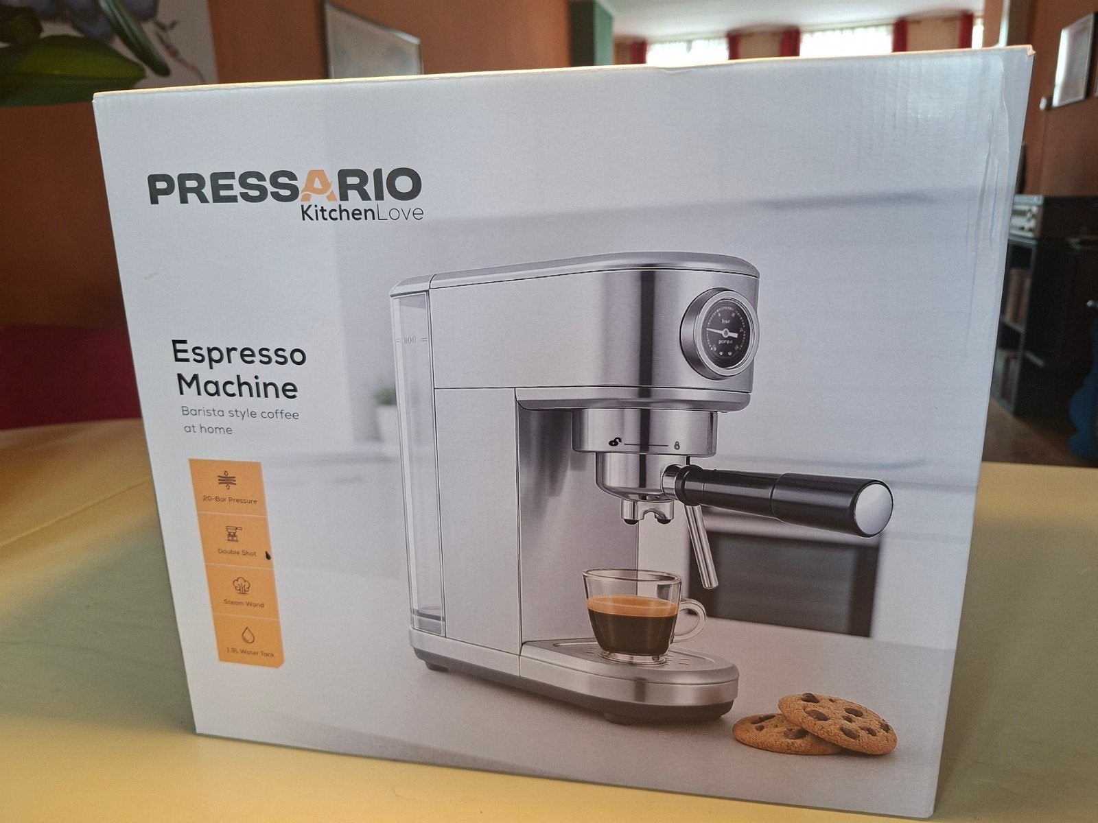 Nieuwe Pressario espresso machine, Ophalen of Verzenden, Nieuw, Espresso apparaat
