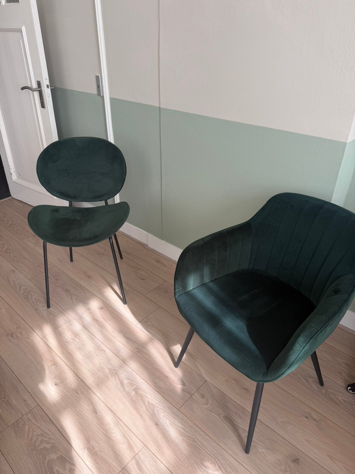 2 stoeltjes, Huis en Inrichting, Stoelen, Ophalen, Zo goed als nieuw, Twee