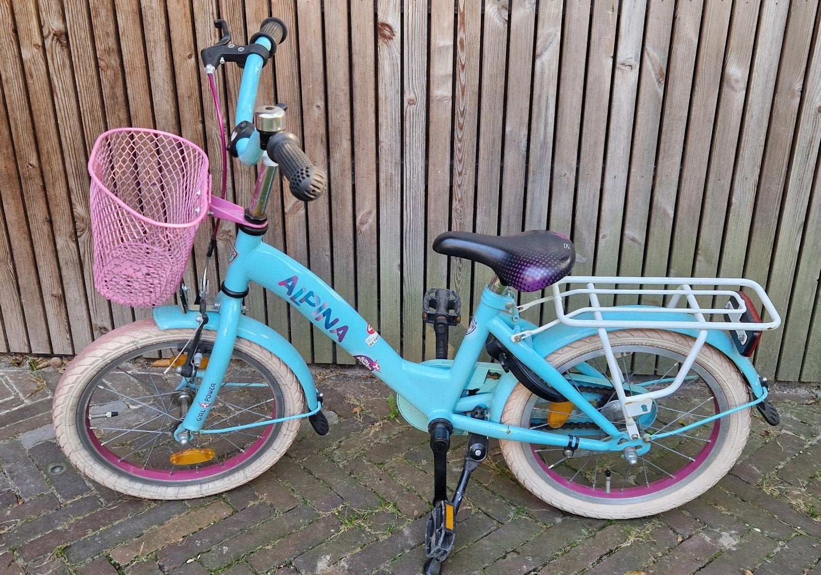 Meisjesfiets 16 inch - Alpina girlpower, Fietsen en Brommers, Fietsen | Meisjes, Ophalen, Gebruikt, 16 inch