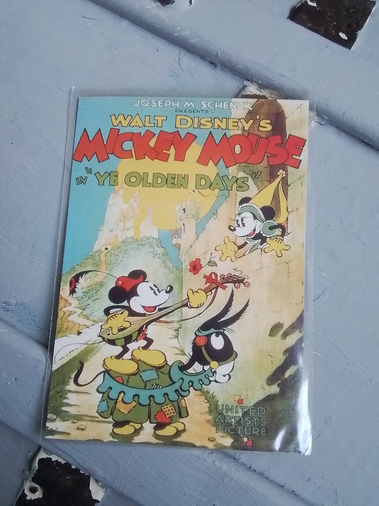 Ansichtkaart Mickey Mouse Disney, Verzamelen, Ophalen of Verzenden, Mickey Mouse, Nieuw, Plaatje of Poster