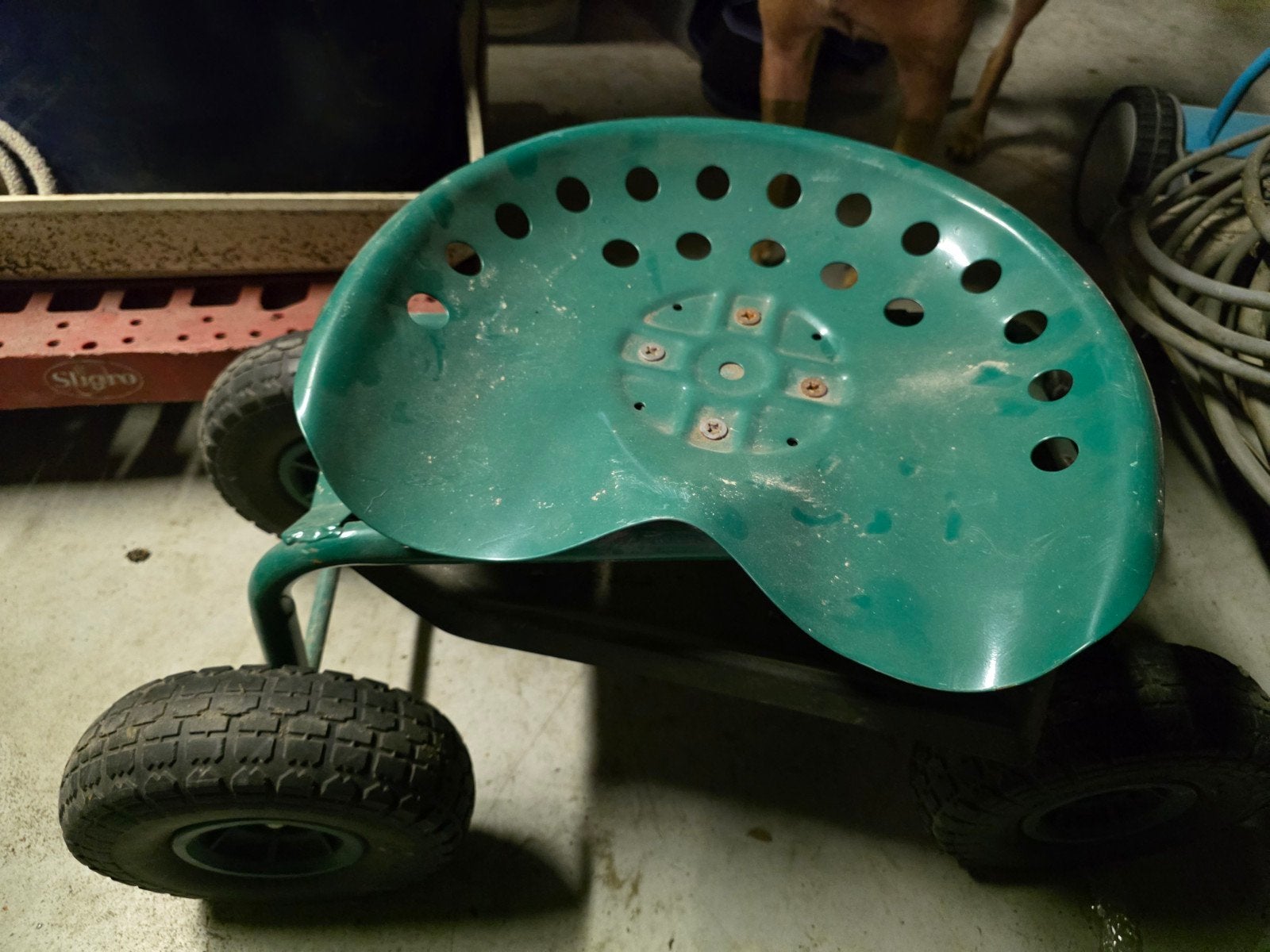 Tuinwerkzitje op wielen - Groen, Tuin en Terras, Ophalen, Gebruikt