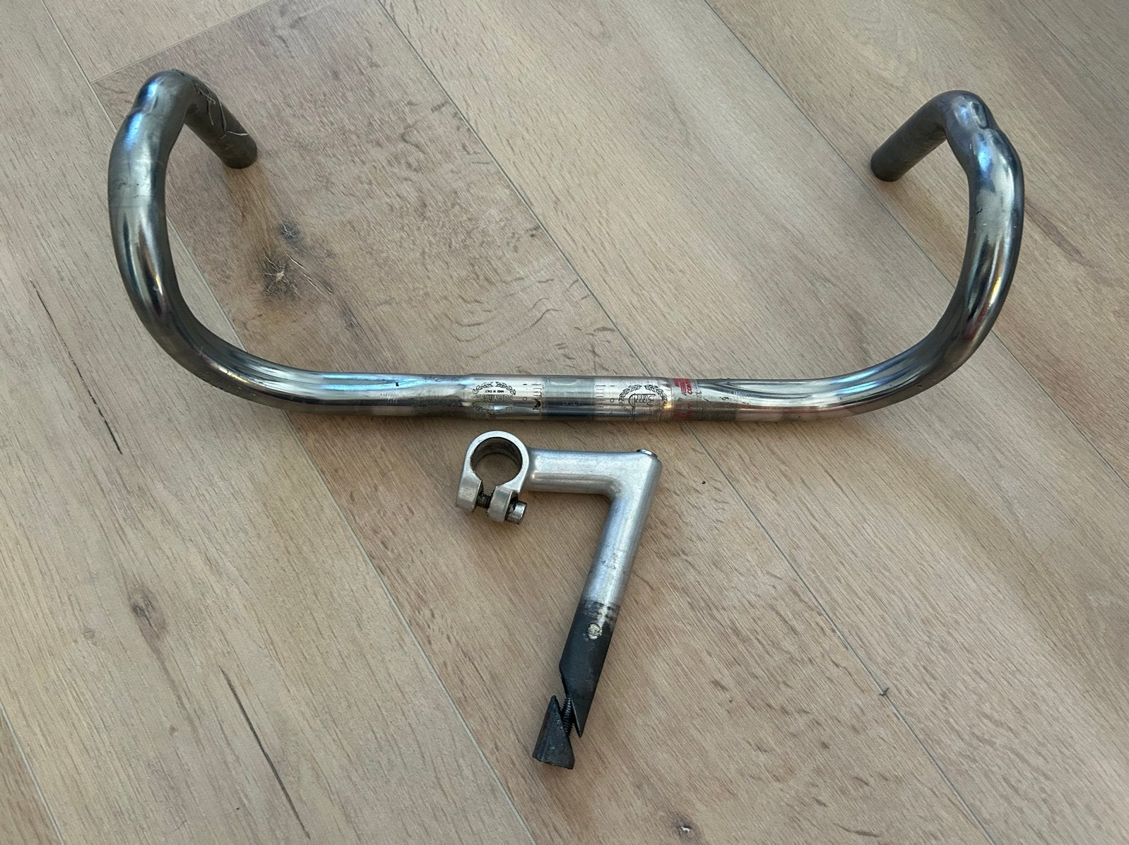 Retro/vintage racefiets stuur en stuurpen, Ophalen of Verzenden, Racefiets, Stuur