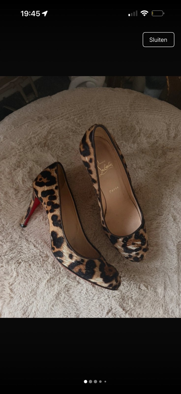 Christian Louboutin Leopard with Red sole, Pumps, Bruin, Ophalen of Verzenden, Gedragen
