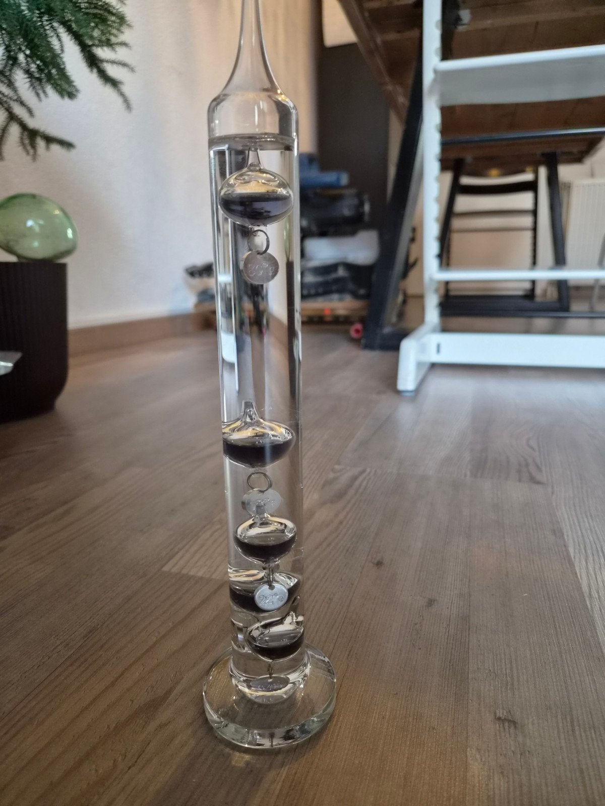 Galileo thermometer, Ophalen of Verzenden, Zo goed als nieuw, Minder dan 5 flessen