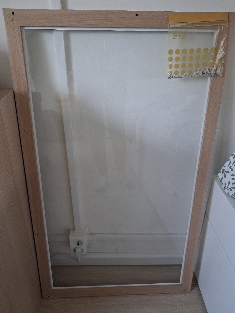 Glass shelf oak effect KOMPLEMENT IKEA, Huis en Inrichting, Ophalen, Gebruikt