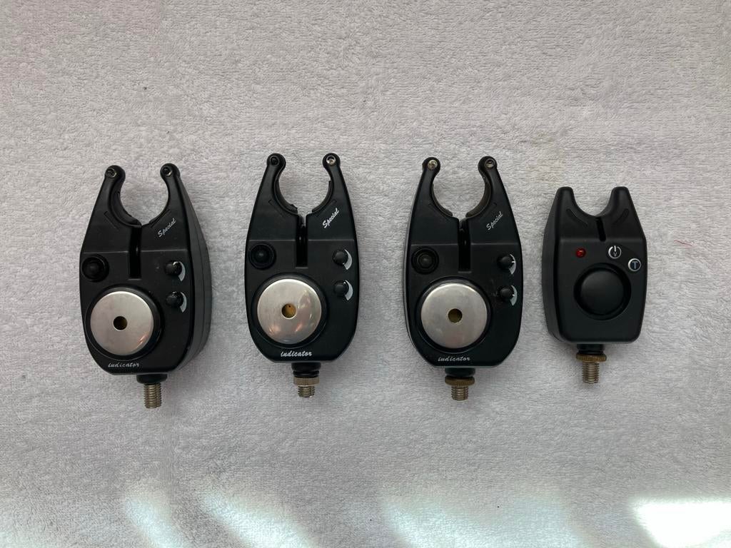 Set van 4 beetmelders voor vissen, Watersport en Boten, Ophalen of Verzenden, Gebruikt, Overige typen