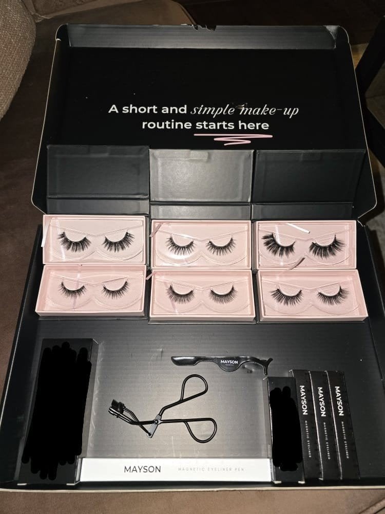 Mayson magnetische wimperset, Sieraden, Tassen en Uiterlijk, Ogen, Verzenden, Zwart, Nieuw
