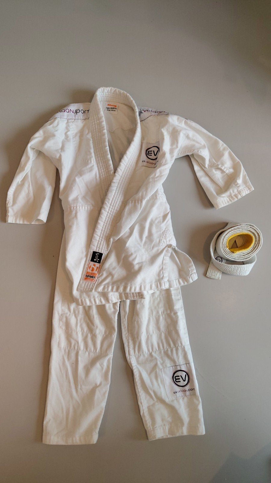 Judopak maat 110, Maat XS of kleiner, Ophalen of Verzenden, Gebruikt, Judo