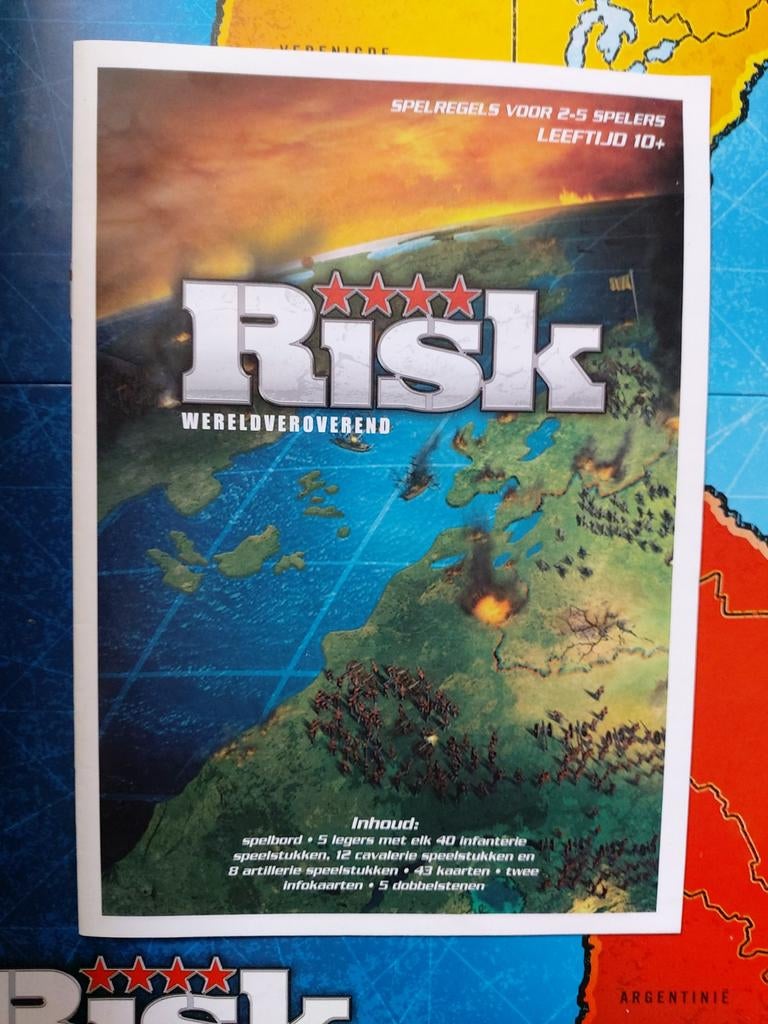 Risk Wereldsveroverend Bordspel - goede staat, Vijf spelers of meer, Ophalen of Verzenden, Zo goed als nieuw, Hasbro