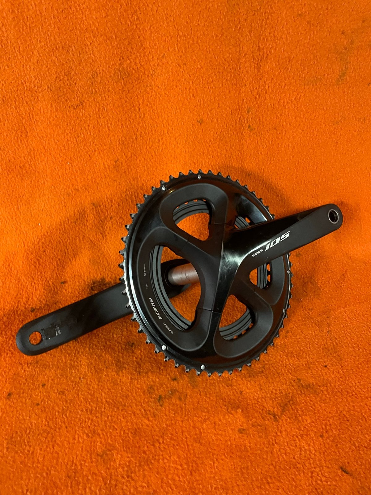 Shimano 105 FC-R7000 Crankstel 53-39 MW 11S 172.5racefiets, Crankstel of Pedalen, Gebruikt, Verzenden, Aluminium