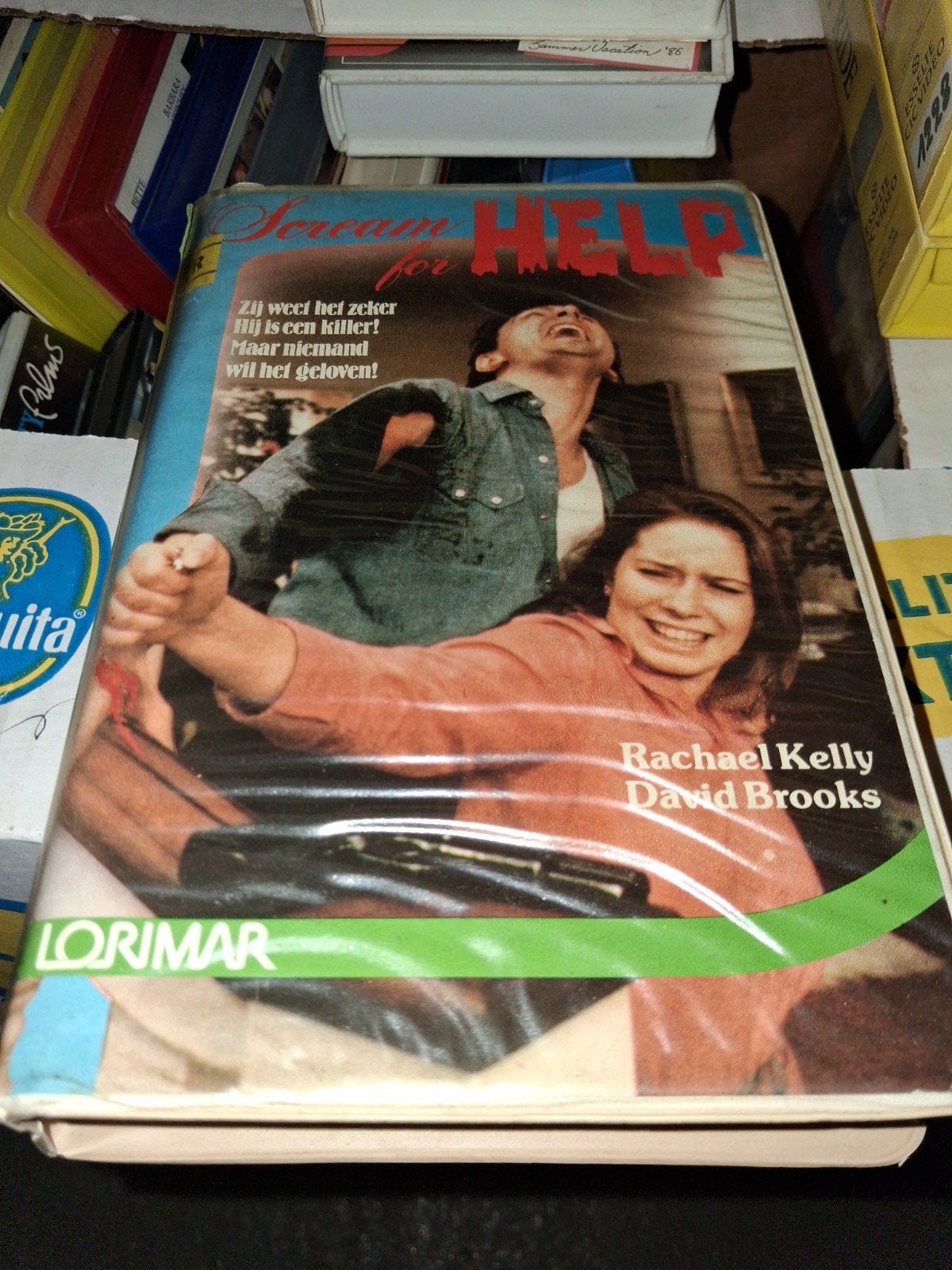 Vhs ex-rental  - Scream For Help, Vanaf 16 jaar, Ophalen of Verzenden, Gebruikt, Horror