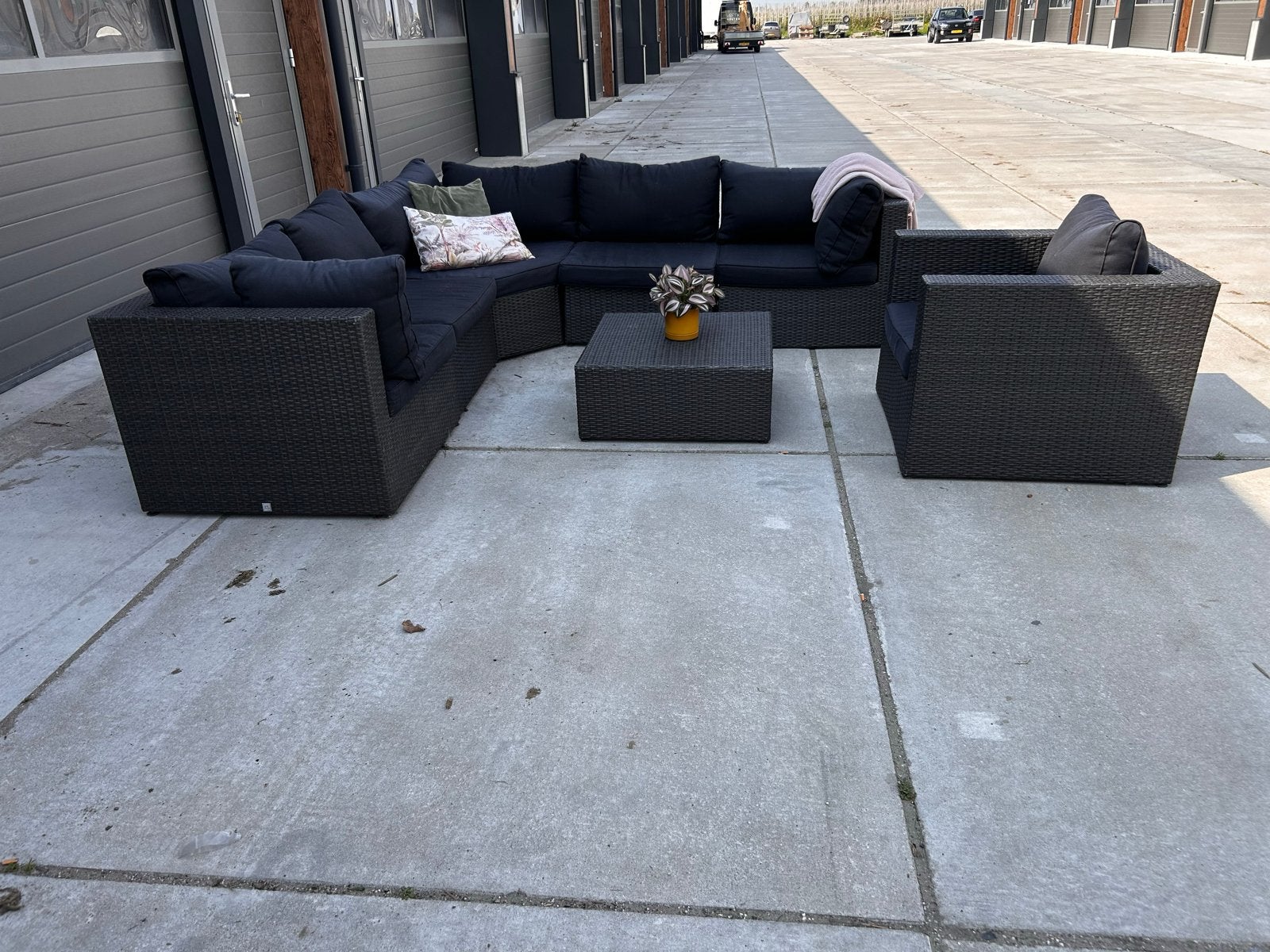 P&R DESIGN Hoekloungeset - Perfecte staat!, Tuin en Terras, Tuinsets en Loungesets, Ophalen, 5 zitplaatsen, Bank, .