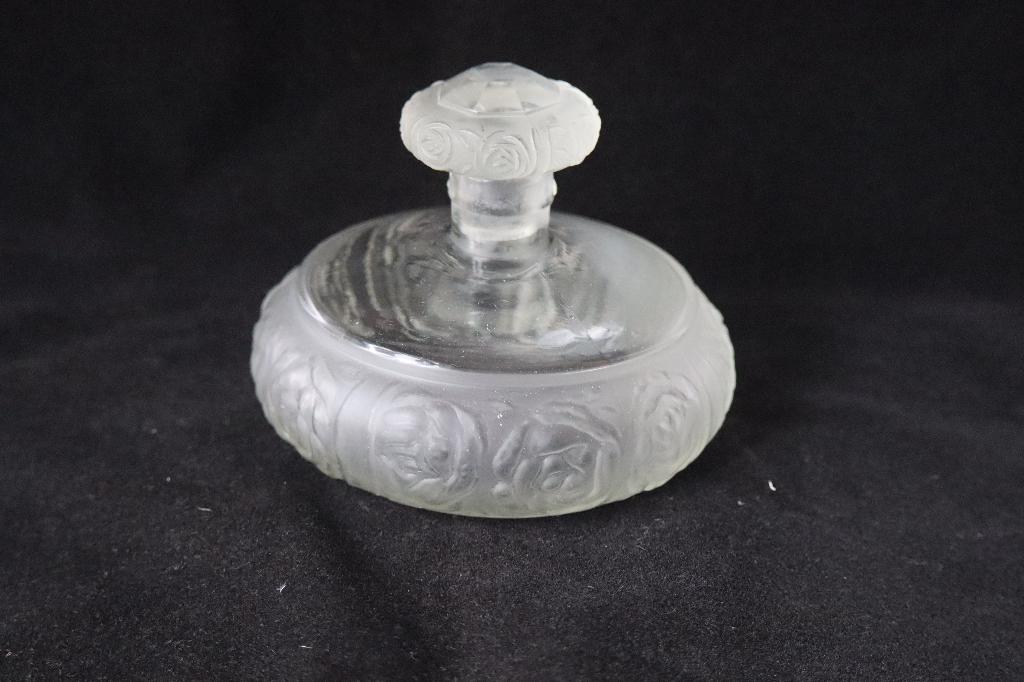 Vintage Art Deco Lalique/Etling stijl parfumflesje, Antiek en Kunst, Ophalen of Verzenden