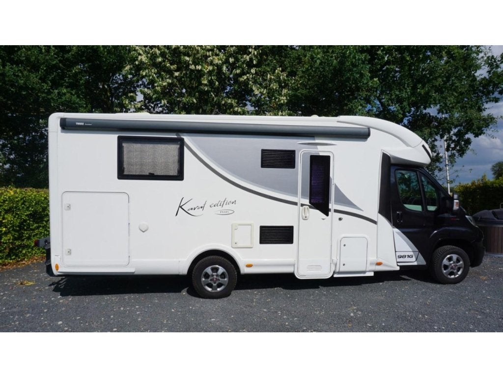 Mc. Louis 981G Karat Edition automaat 6-2020 met dakairco, Caravans en Kamperen, Campers, Half-automaat, Ringverwarming, Koelkast