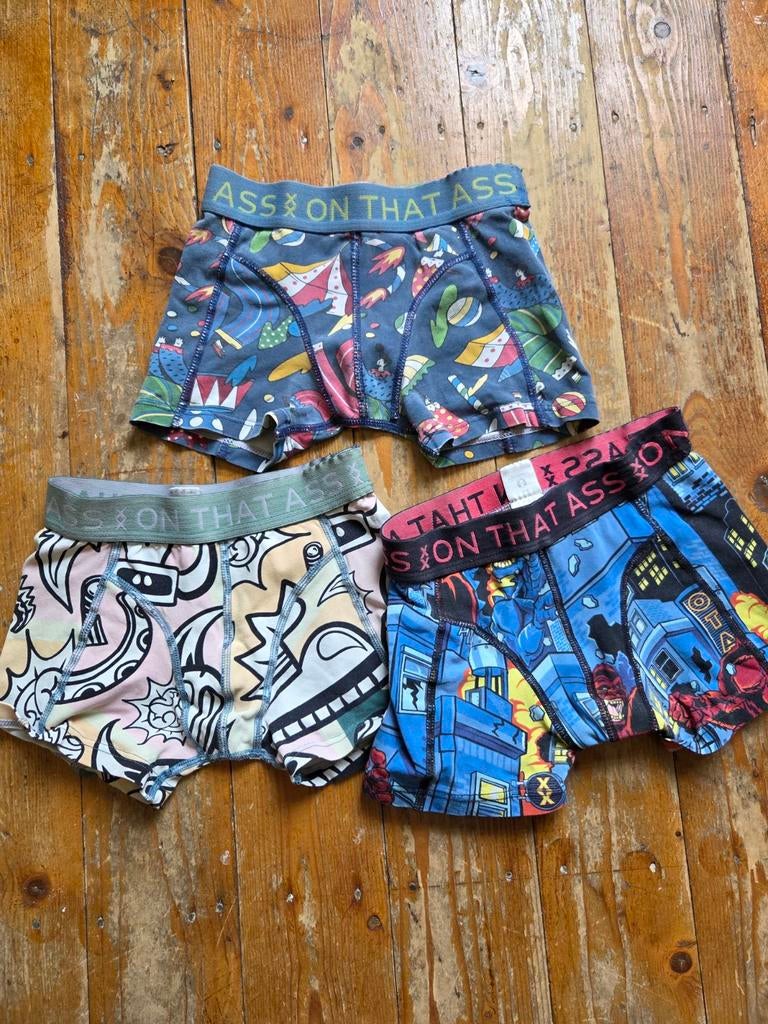Set van 3 ON THAT ASS Boxershorts – Maat 104, Nacht- of Onderkleding, On that ass, Ophalen of Verzenden, Zo goed als nieuw
