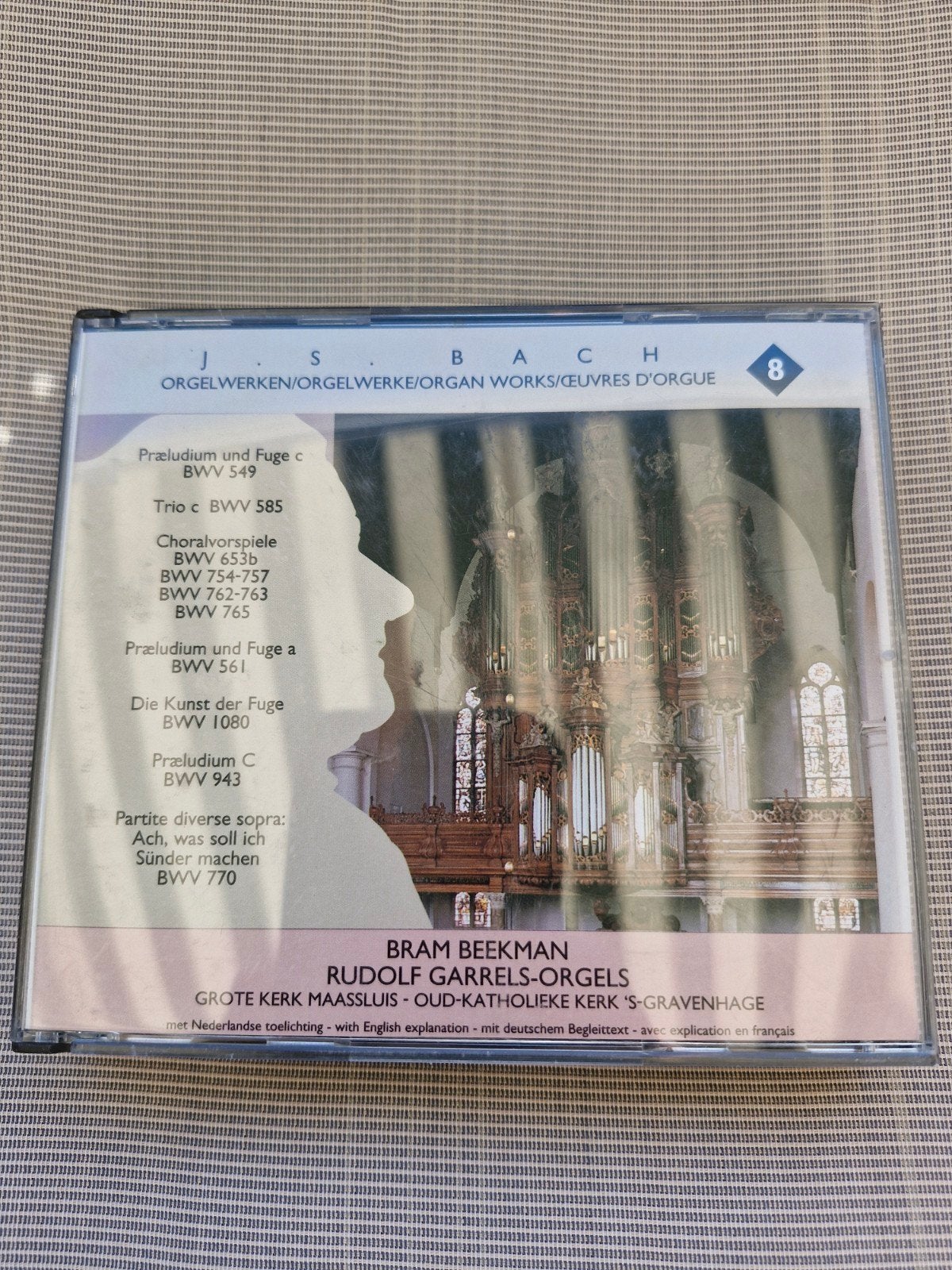 Orgelwerken J.S. Bach - Bram Beekman (Deel 8) Dubbel CD, Inclusief boekje, Gebruikt, Overige typen, Ophalen of Verzenden
