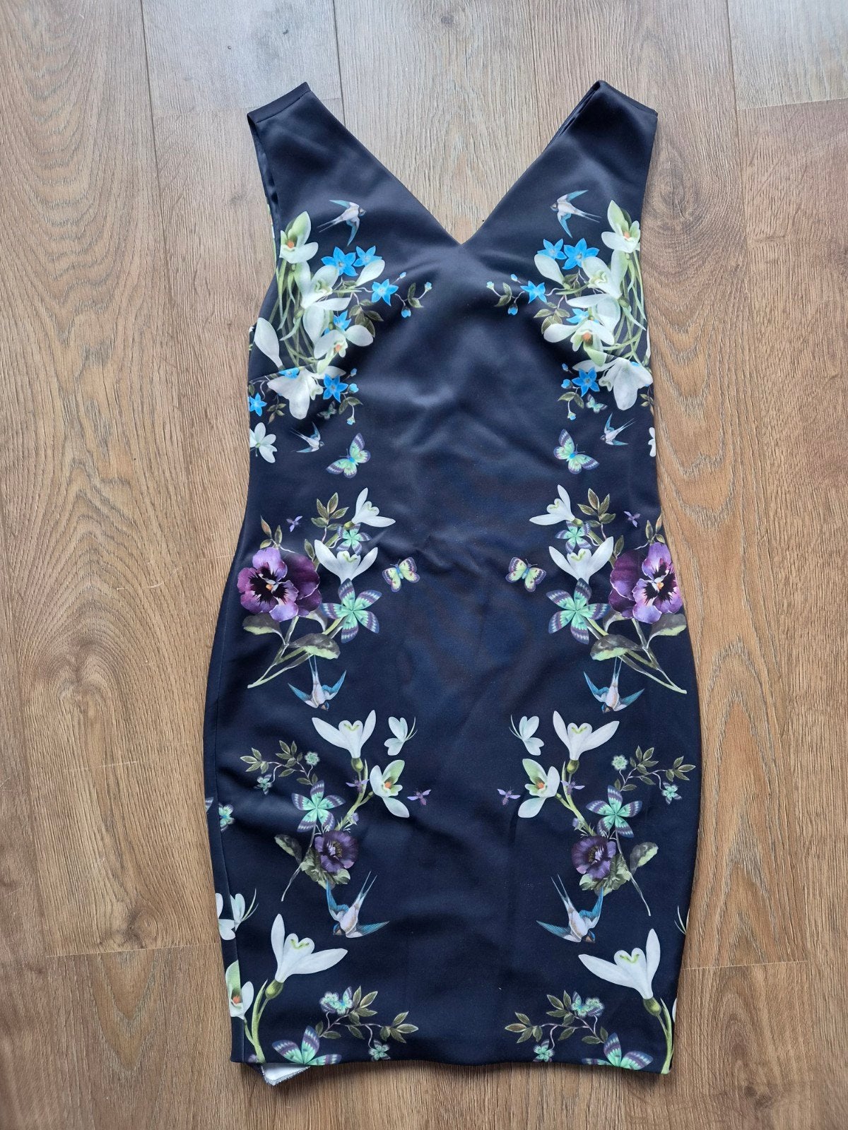 Ted Baker jurk met bloemenprint, Maat 38/40 (M), Meerkleurig, Ophalen of Verzenden, Ted Baker