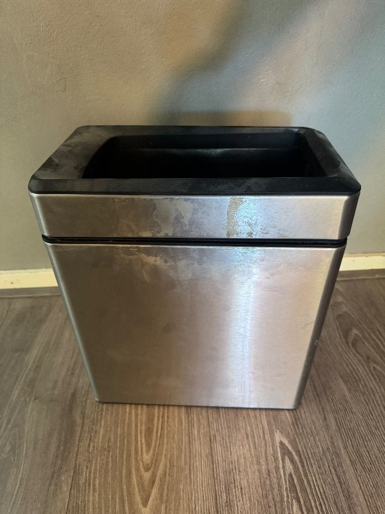 prullenbak Simple Human 33cm * 39cm * 18cm, Huis en Inrichting, Overige materialen, Gebruikt, Ophalen of Verzenden, Minder dan 10 liter
