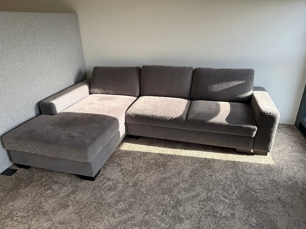IKEA SÖRVALLEN slaapbank, chaise longue links, middengrijs, Ophalen, Gebruikt, Hoekbank, Stof