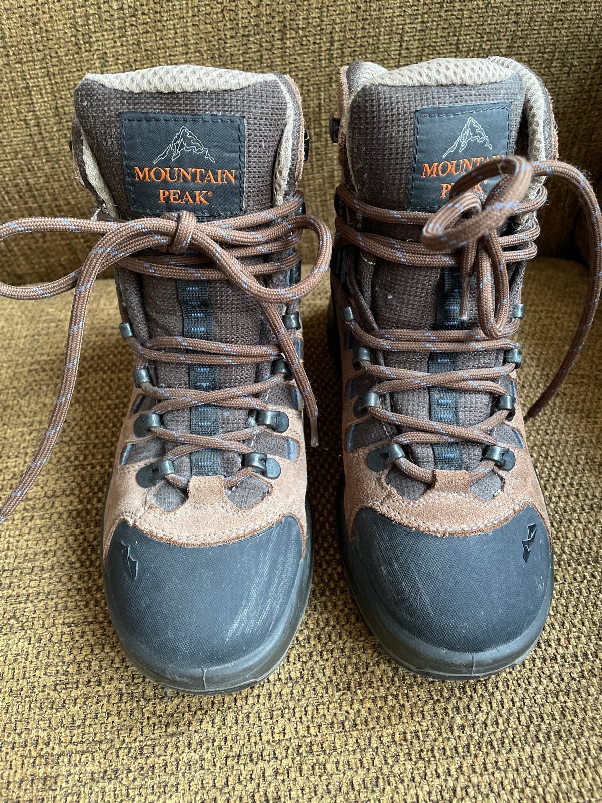 Mountain Peak wandelschoenen bruin/blauw - Maat 37, Ophalen of Verzenden, Gebruikt, Schoenen