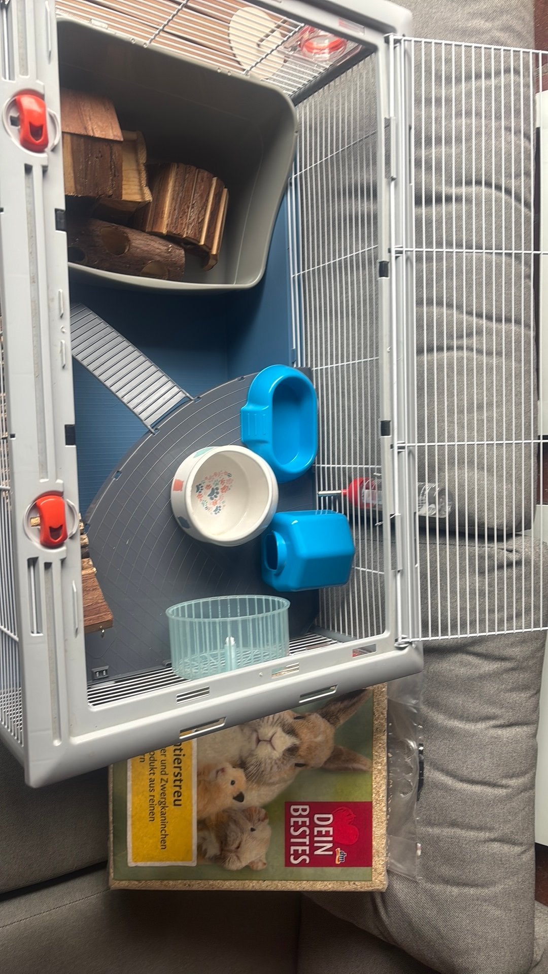 Hamsterkooi plus div. Accessoires, Kooi, Zo goed als nieuw, Hamster, 75 tot 110 cm
