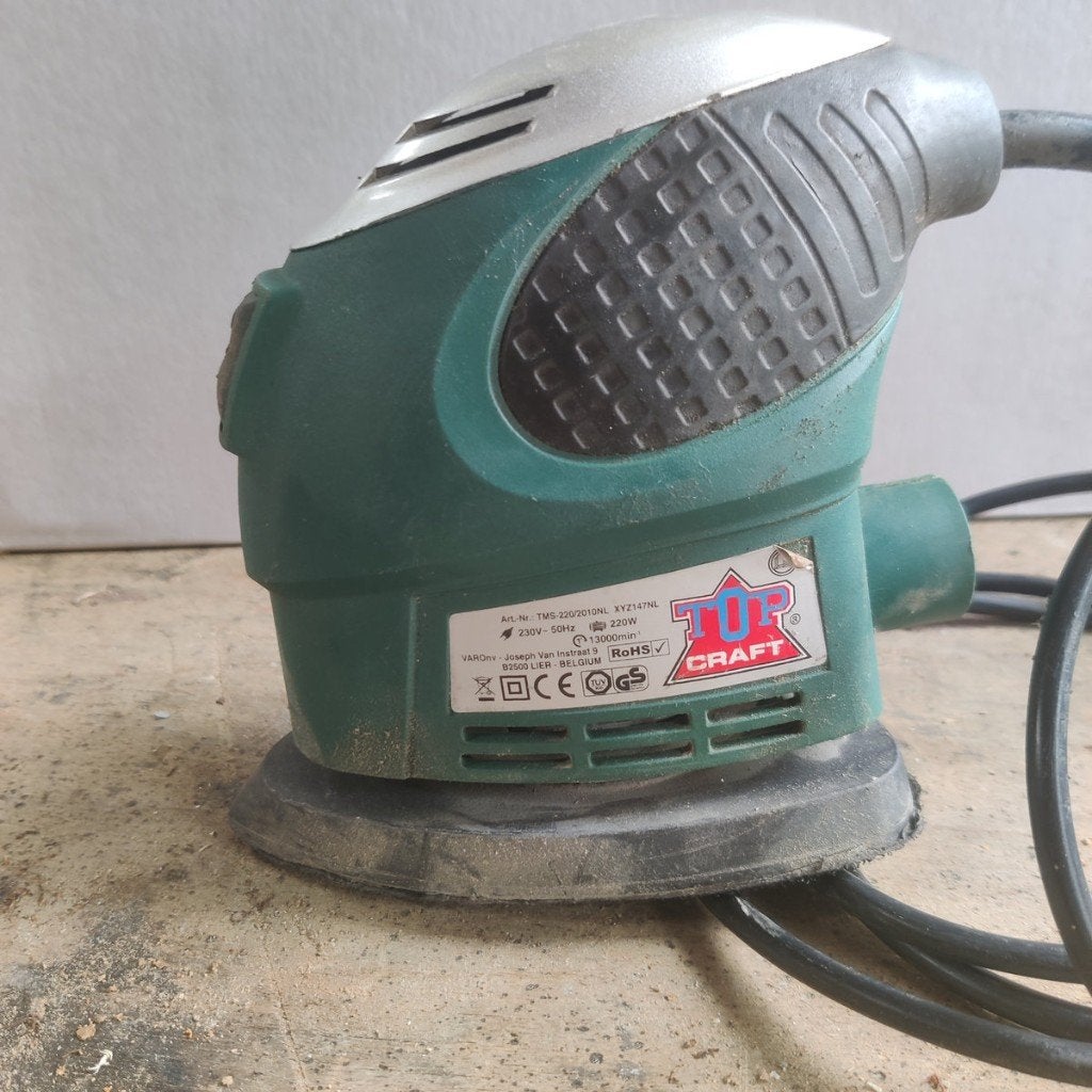 Schuurmachine Top Craft TMS-220 (220W)- verhuizing, Doe-het-zelf en Verbouw, Gereedschap | Schuurmachines, Ophalen, Gebruikt, Minder dan 600 watt