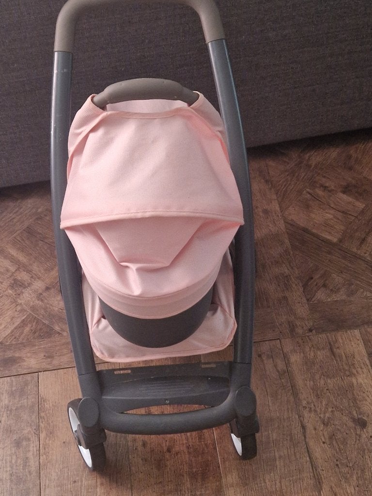 Smoby Maxi Cosi en Quinny 3 in 1 poppenwagen - roze, Kinderen en Baby's, Speelgoed | Poppen, Ophalen, Gebruikt, Babypop