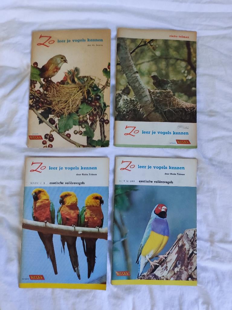Rizla Zo leer je vogels kennen deel 1 t/m 4, Boeken, Prentenboeken en Plaatjesalbums, Ophalen of Verzenden, Zo goed als nieuw