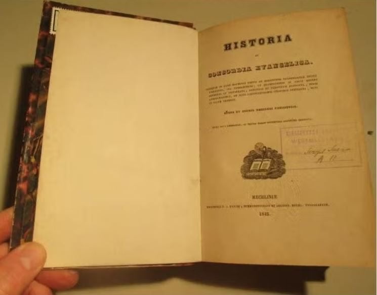 Antiek Boek - historica et concordia evangelica - 1842, Antiek en Kunst, Ophalen of Verzenden