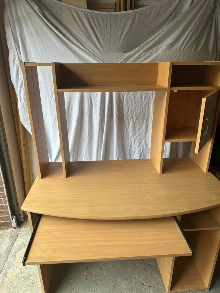 Bureau met opbouw, Ophalen, Gebruikt, 70 tot 120 cm