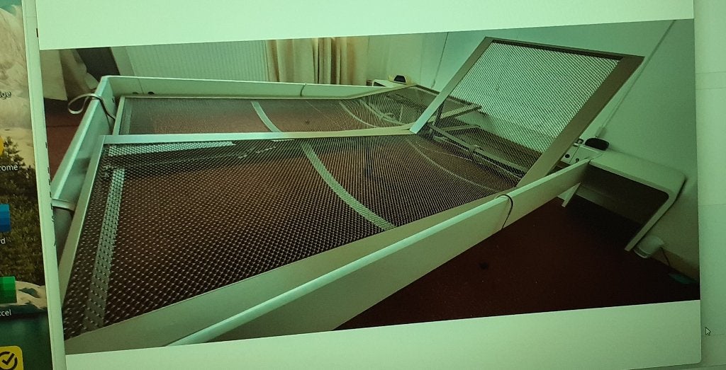 bed Auping, Huis en Inrichting, Slaapkamer | Bedden, Gebruikt, Tweepersoons, 160 cm, 200 cm, Hout, Wit, Ophalen