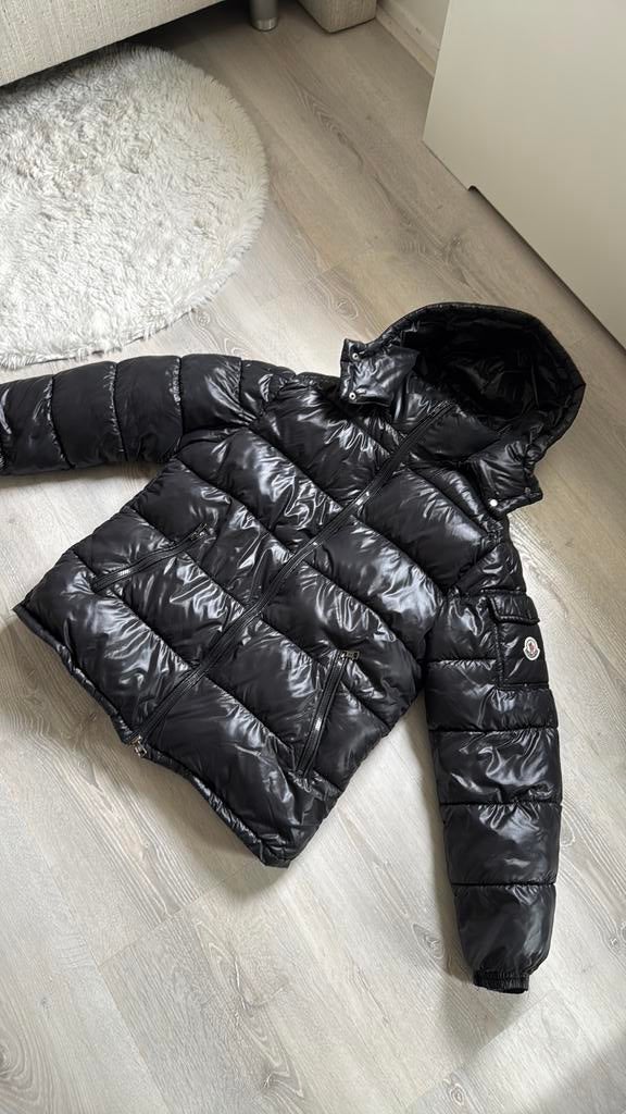Moncler jas maat L zwart, Kleding | Heren, Jassen | Winter, Ophalen of Verzenden, Zo goed als nieuw, Zwart